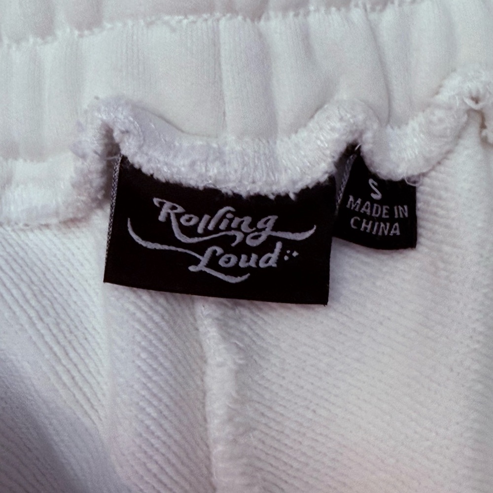 Rolling Loud Men’s White Sweatpants Size Small - Picture 4 of 4